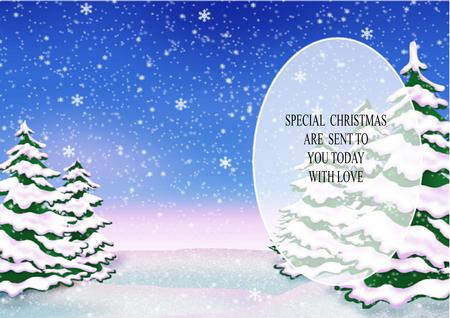Snowy Evening Insert by Julie McGregor