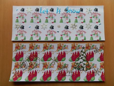 Two Large Dl Christmas Backgrounds by Julie McGregor