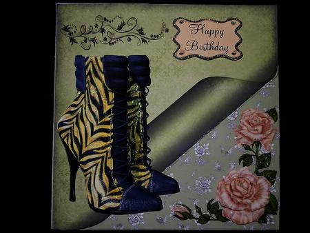 Lime & Black Birthday Boots by Julie McGregor