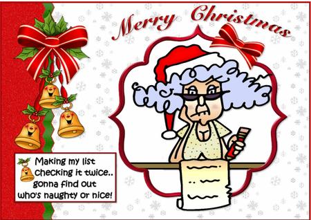Stella is Making Her List Quick Card by Julie McGregor