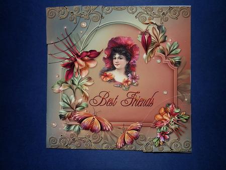 Best Friends6x6 Card Front by Julie McGregor