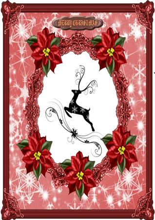 Silhouette Reindeer by Julie McGregor