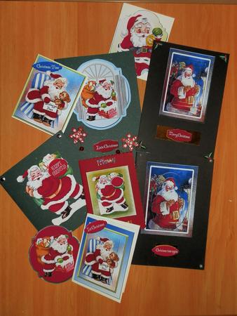 Bumper Kit 5 Christmas Santa Themed 11 Cards by Julie McGregor