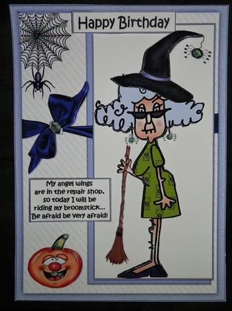Stella Will Be Flying for Halloween/birthday by Julie McGregor