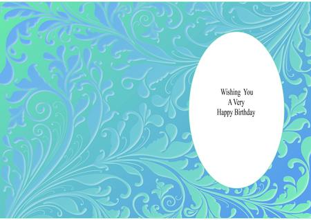 Swirly Gradient Aquamarine Blue Insert by Julie McGregor