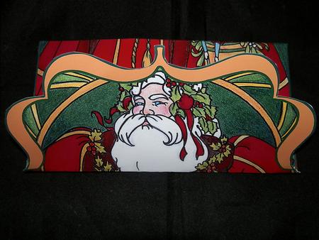 Retro Santa Money Wallet / Voucher Envelope by Julie McGregor
