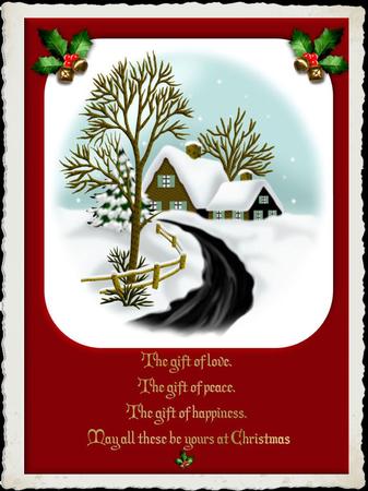 Christmas Snow Scene by Julie McGregor