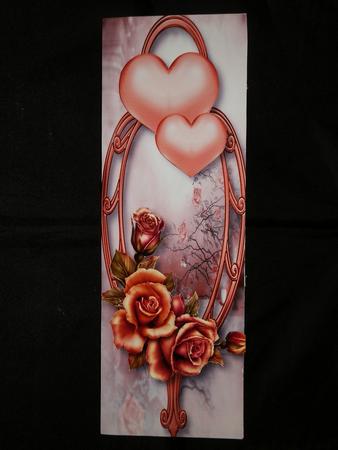 Large Dl Hearts & Flowers - Copper Roses by Julie McGregor
