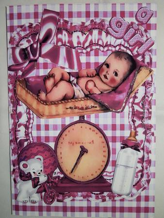 Oooh I Wonder What I Weigh! Baby Girl in Pink by Julie McGregor
