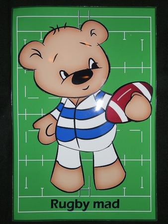 Rugby Bear by Julie McGregor