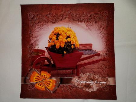 Male Card Vintage Wheel Barrow by Julie McGregor