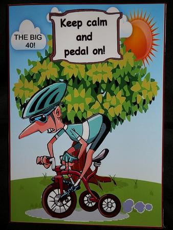 Keep Calm and Pedal On by Julie McGregor