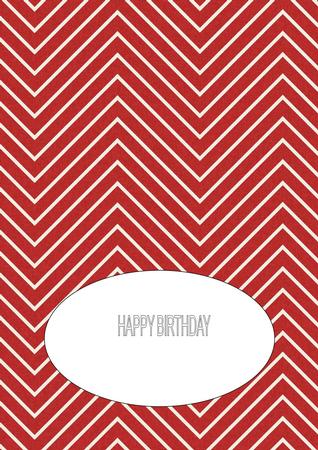 Red White Chevron Insert 2 by Julie McGregor