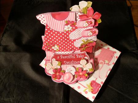 Easel Card Kit - Summertime Baby - Girl by Julie McGregor