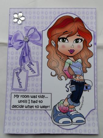 Teen Diva the Perils of Deciding What to Wear Quick Card by Julie McGregor