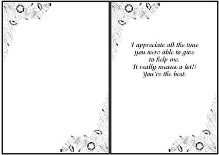 A5 Insert - Thank You 3 by Julie McGregor