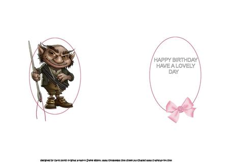 Those Pesky Calorie Gremlins Insert by Julie McGregor