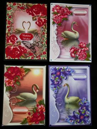 Fabulous Floral Swans Bumper Kit by Julie McGregor