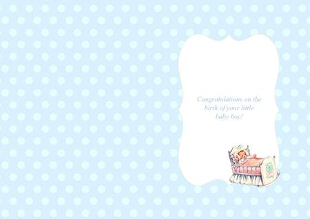 New Baby Boy Insert by Julie McGregor