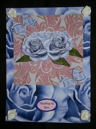 A4 Lilac Roses Background by Julie McGregor