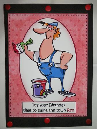 Time to Paint the Town Red Birthday by Julie McGregor
