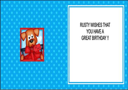 Rusty Dog's Present Matching Square Insert by Julie McGregor