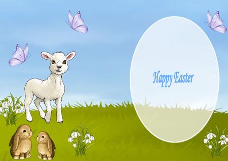 Happy Easter Insert 2 by Julie McGregor