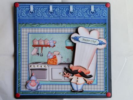 Master Chef 8x8 Mini Kit & Decoupage for Men by Julie McGregor