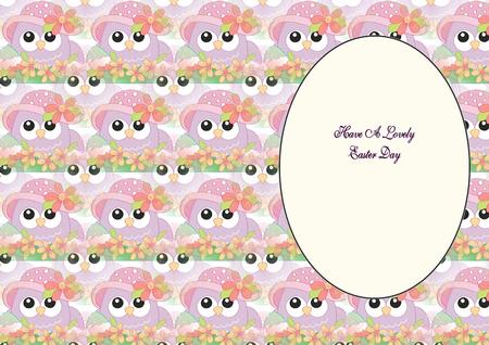 Easter Owl Insert 1 by Julie McGregor