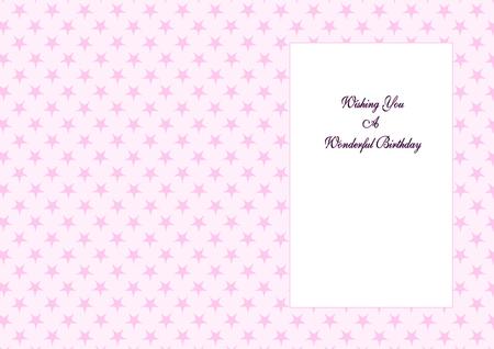 Pink Stars A5 Insert by Julie McGregor
