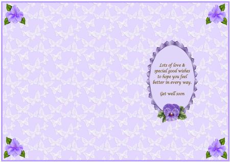 Pretty Pastel Pink Anniversary Insert by Julie McGregor