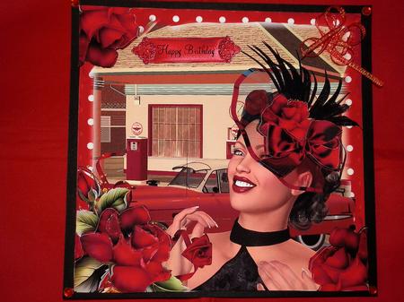 The Gas Station Card Front Kit by Julie McGregor