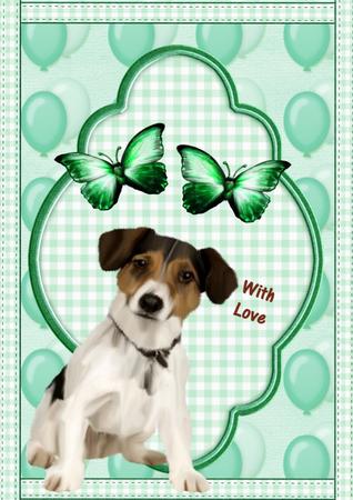 Cute Doggie with Love by Julie McGregor