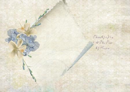 Flowers and Curled Paper by Julie McGregor