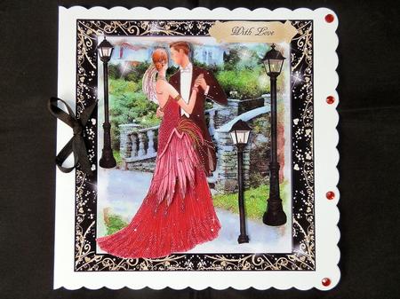 Dancing the Night Away Topper with Decoupage by Julie McGregor