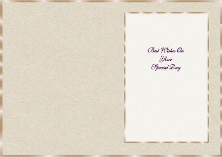 Cream Texture Insert, with Border by Julie McGregor