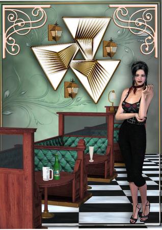 Retro Diner Girl by Julie McGregor