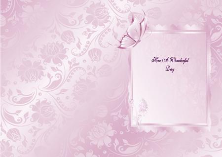 A5 Lilac Butterfly Portrait Insert by Julie McGregor