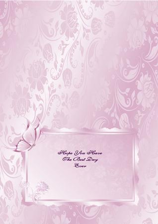 A5 Lilac Butterfly Landscape Insert by Julie McGregor