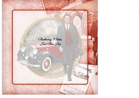 Art Deco Man Antonio (red) Insert by Julie McGregor