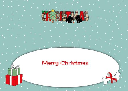 Playful Jazz Dogs Christmas Large Dl 3 Insert by Julie McGregor