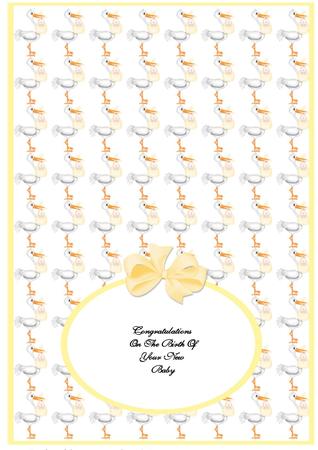 Lemon Stork Landscape Insert by Julie McGregor