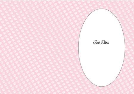 Paw Prints Insert (a5 Portrait) Pink by Julie McGregor