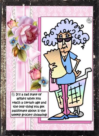 Stella and Her Grocery Shopping Quick Card by Julie McGregor