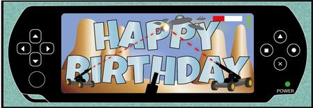 Videogame Happy Birthday Large Dl by Julie McGregor