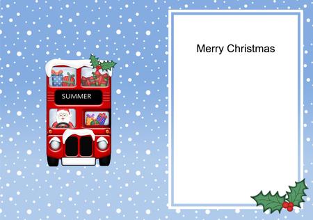 Xmas Santa Express Blank Matching Insert by Julie McGregor