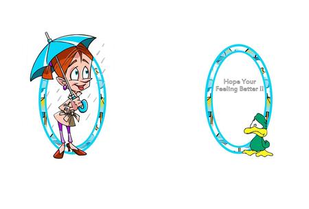 Let Me Be Your Umbrella Blank Insert by Julie McGregor