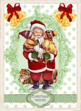 We Do Love You Santa, Lovely Vintage Children & Santa by Julie McGregor