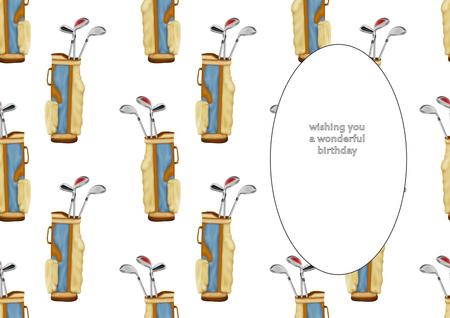 Golf Bag Insert by Julie McGregor
