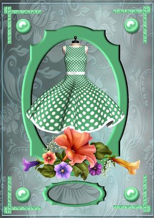 That Green Dress Card Front by Julie McGregor